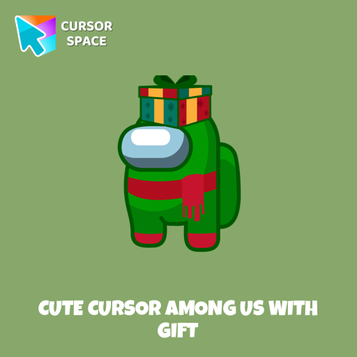 Cute Cursor Among Us With Gift